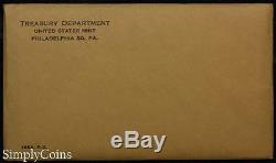 (5) 1963 Proof Set Original Envelope With COA US Mint Silver Coin Lot