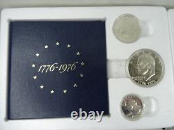 (5) 1976-S US Mint Silver Proof Bicentennial 3 Coin Set BU 40% Silver OGP