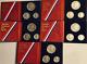 (5) Set Lot 1976 S Us Mint Silver Proof Bicentennial 3 Coin Set With Coa