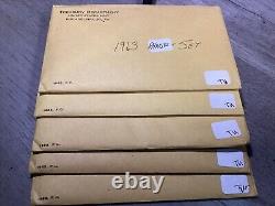 5 Sets-1963 U. S. Mint-Silver Proof Sets withOGP in Sealed Envelopes-110723-51