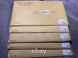 5 Sets-1963 U. S. Mint-Silver Proof Sets withOGP in Sealed Envelopes-110723-51