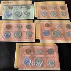 5 Silver US Mint Proof Sets 1960-64 OGP #PS60