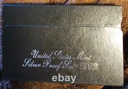 5 X 1992 United States Mint Silver Proof Sets in Original Shipping Box