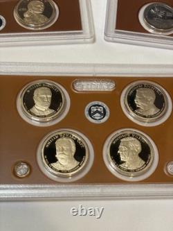 5pc UNITED STATES MINT PROOF SETS 2010 2011 2012 2013 2014 Complete With COA's