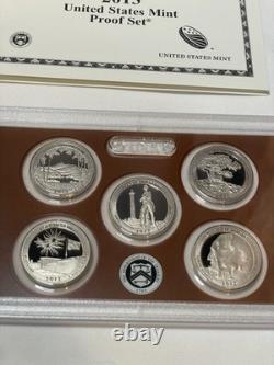 5pc UNITED STATES MINT PROOF SETS 2010 2011 2012 2013 2014 Complete With COA's