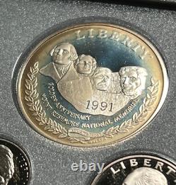 6 1997 & 1998 Premier + (2) 1990, 1991, 1995 Prestige US Mint SILVER PROOF SETS