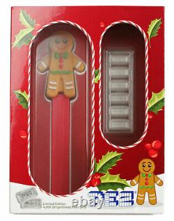 6 Piece Set PAMP Gingerbread Man Pez Dispenser 5g Silver Bar GEM Reverse Proof