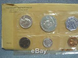 6 Silver Proof set 1964 /1963 /1962 /1961 & 1960 both large and small date cent