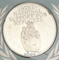 70's United Nations Certified 1st Edition Sterling Silver Proof Coin Set 8