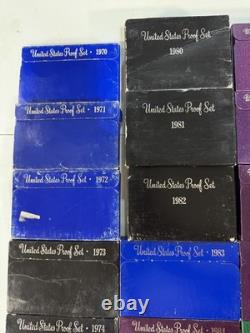 78 US Proof Sets 1968-2010 Bulk Lot Complete Original Mint Packaging Collection