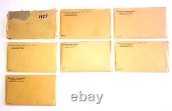 7 U. S. Treasury Mint Proof Sets 1957 1964 original envelopes, 5 sealed