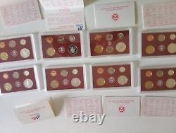 8-2003-S Partial Proof Sets 90% Silver Half/Dime In US Mint Cases 5 Coins Each