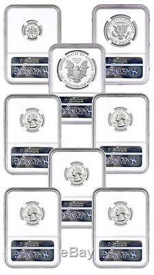 8-Coin 2018-S Limited Silver Proof Set NGC PF70 UC ER Silver Fl PRESALE SKU55460