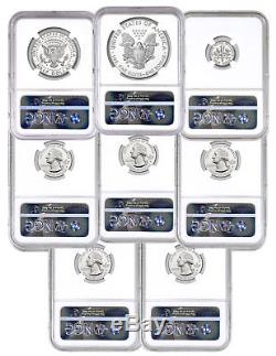 8-Coin Set 2017-S US Limited Edition Silver Proof Set NGC PF70 UC FR SKU50179