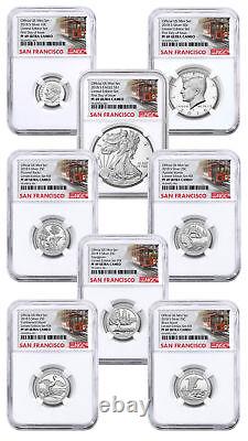 8-Coin Set 2018-S US Limited Ed Silver Proof Set NGC PF69 UC FDI