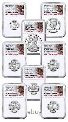 8-Coin Set 2018-S US Limited Edition Silver Proof Set NGC PF69 UC FDI