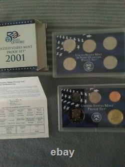 8 Proof Sets in ORIGINAL Mint Boxes Complete, 1999 thru 2006 NICE SETS
