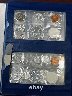 8 US 90% Silver Coins Proof Sets 1956 1963 in Original Plastic Whitman Holder