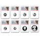 8pc Set 2018-s Limited Edition Silver Proof Set Ngc Pf69 Fdi Trolley Label