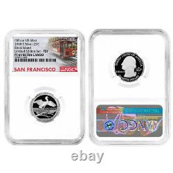 8pc Set 2018-S Limited Edition Silver Proof Set NGC PF69 FDI Trolley Label