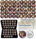 All 46 United States Presidents Full Coin Set Colorized Dc Quarters With Box & Coa