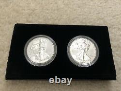American Eagle 2021 One Ounce Silver Reverse Proof Two Coin Set Designer Edition