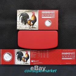 Australia 2017 Year Of Rooster Chinese Lunar Zodiac Silver Proof 3 Coins Set OGP