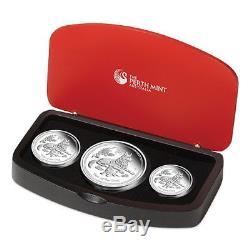 Australia 2018 Year Dog Chinese Lunar 3 Coin Silver German Shepherd Proof Set