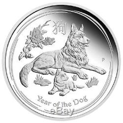 Australia 2018 Year Dog Chinese Lunar 3 Coin Silver German Shepherd Proof Set