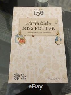 Beatrix Potter 50P Silver Proof Coins Set