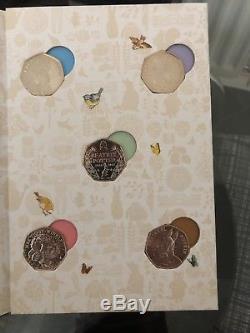 Beatrix Potter 50P Silver Proof Coins Set