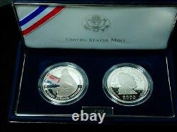 Beautiful & Scarce 2000 Leif Ericson 2 Silver Proof U. S Millennium Coin Set