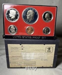 Bicentennial SEALED U. S. MINT BOX (5) 1976S PROOF SETS $1,50c, 25c, 10c, 5c, 1c