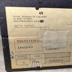 Bicentennial SEALED U. S. MINT BOX (5) 1976S PROOF SETS $1,50c, 25c, 10c, 5c, 1c