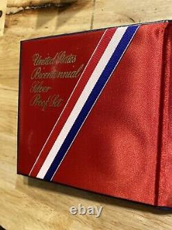 Bicentennial Silver Proof Set Lot 3-Piece 40% BU Bullion Kennedy Eisenhower 1976