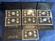 Collection- Us Mint Silver Proof Set 1992-1998-lot Of 7- Lot P89