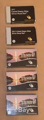 Complete Run Us Silver Proof Sets Dated 1992 To 2015 & 1956 To 2015 Proof Sets