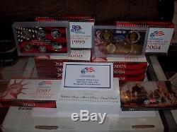 COMPLETE set of 50 State Quarters Silver Proof Set