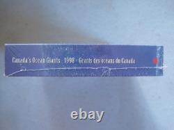 Canada 1998 WHALES Canada's Ocean Giants Orca 50¢ 4-Coin Silver Proof Set in OGP