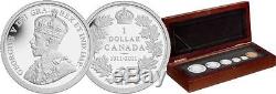 Canada 2011 6 Coin 1911 100th Anniversary Pattern Silver Dollar $1 Proof Set