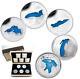 Canada 2014 Set Of 5'great Lakes' Enameled Proof $20 Silver Coins In Sp Box