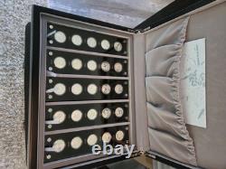 China 25th Anniversary Panda 1/4 Silver Proof Set, 1982-2007 With CASE, BOX, COA