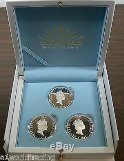 Christmas Nativity 2014 Pure Silver Niue 2 Dollar 3 Coin Proof Set Pamp Suisse