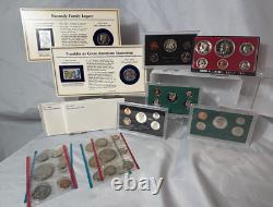 Coin Collection US Uncirculated Proof Sets Eisenhower Silver Dollar Kennedy 1/2s