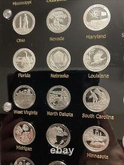 Complete 2010-2021 Silver Proof U. S. National Park Quarters Set withCapital Holder