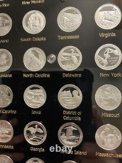 Complete 2010-2021 Silver Proof U. S. National Park Quarters Set withCapital Holder