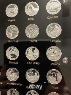 Complete 2010-2021 Silver Proof U. S. National Park Quarters Set withCapital Holder
