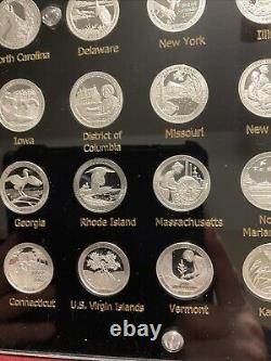 Complete 2010-2021 Silver Proof U. S. National Park Quarters Set withCapital Holder