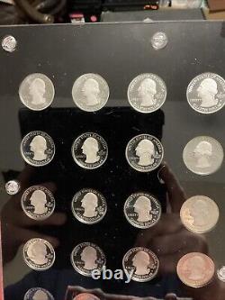 Complete 2010-2021 Silver Proof U. S. National Park Quarters Set withCapital Holder