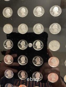 Complete 2010-2021 Silver Proof U. S. National Park Quarters Set withCapital Holder